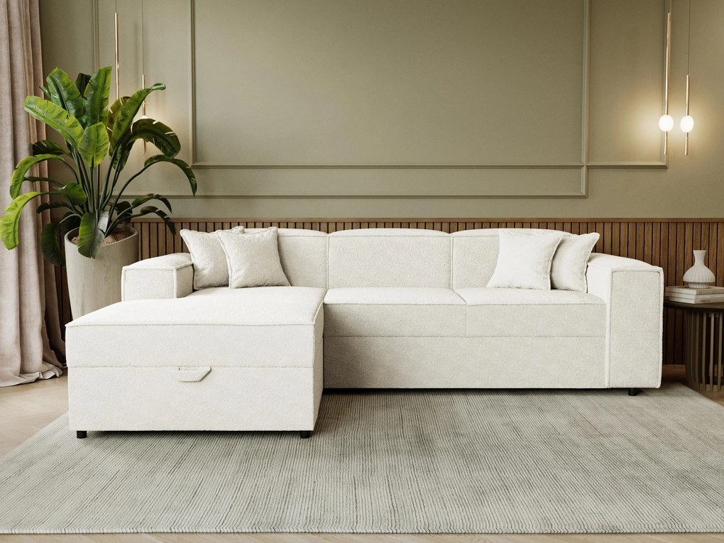 Γωνιακός καναπές Santos-Beige-Δεξιά