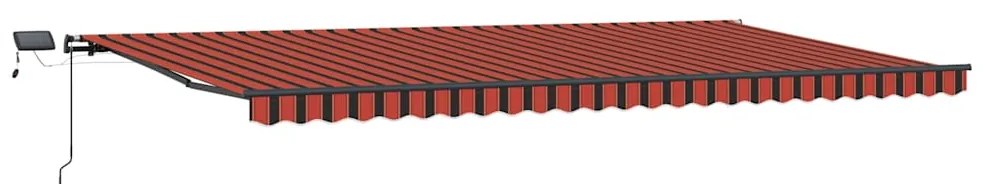 vidaXL Σκηνίτσα Αναδιπλούμενη πορτοκαλί και καφέ 600 x 300 εκ ύφασμα