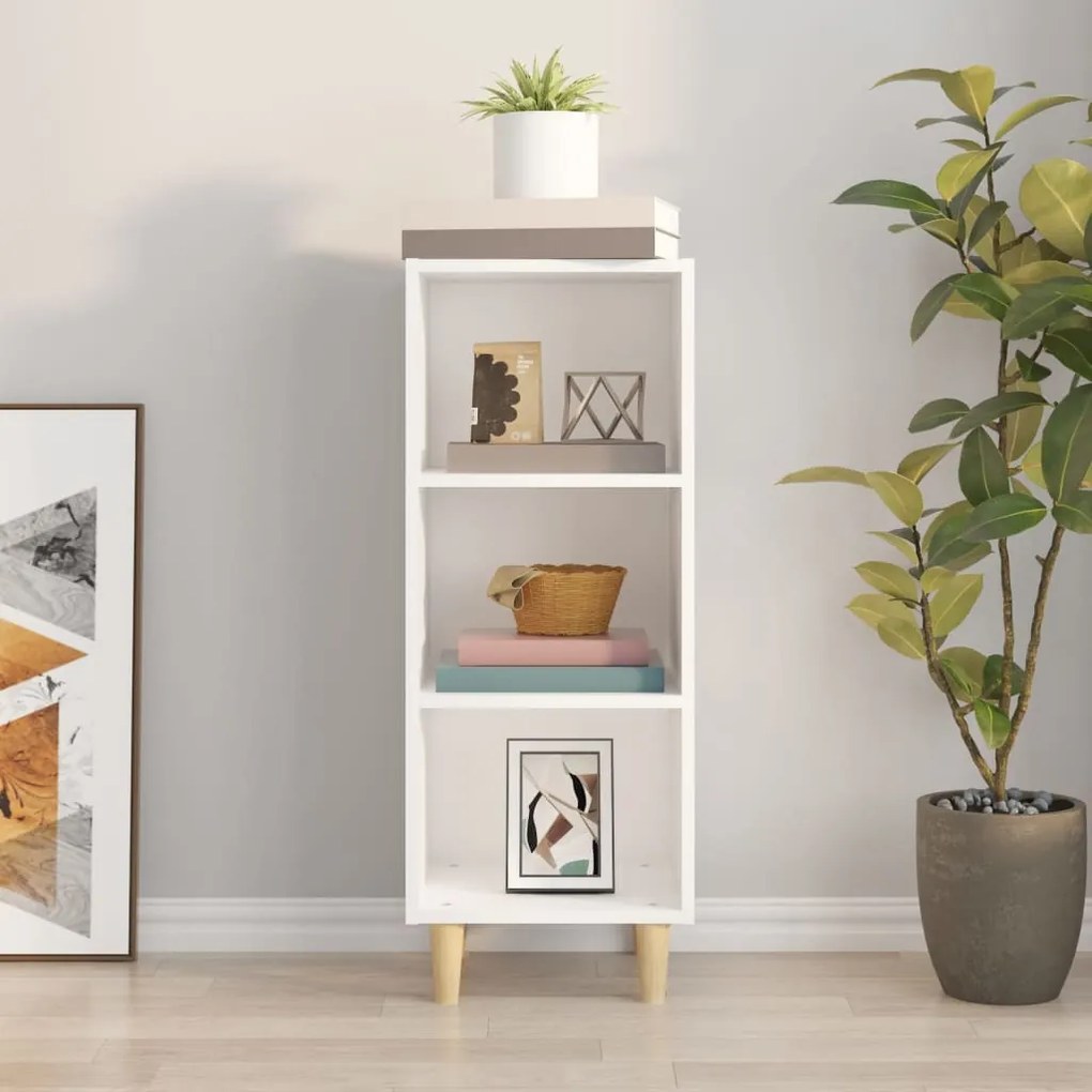 vidaXL Ντουλάπι Λευκό 34,5x32,5x90 εκ. από Επεξεργασμένο Ξύλο