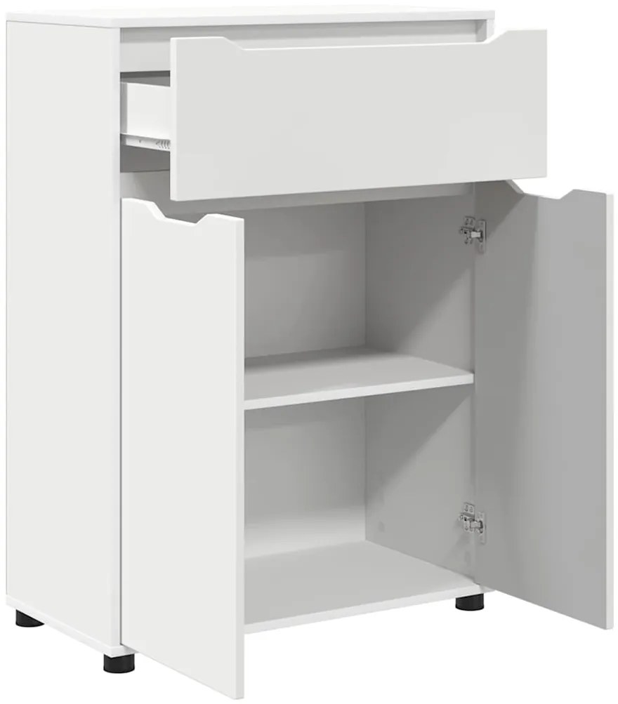 vidaXL Ντουλάπι Μπάνιου Λευκό 72,5 x 36,5 x 100 εκ Επεξεργασμένο ξύλο