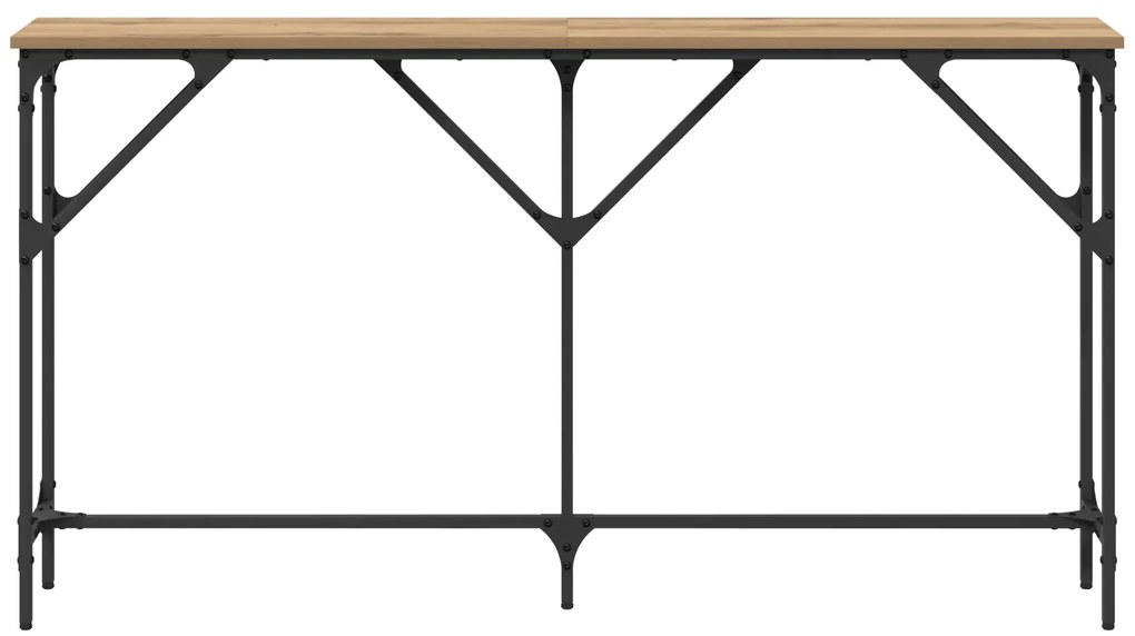 vidaXL Κονσόλα Ξύλο Δρυός 140x23x75 εκ. Επεξεργασμένο Ξύλο