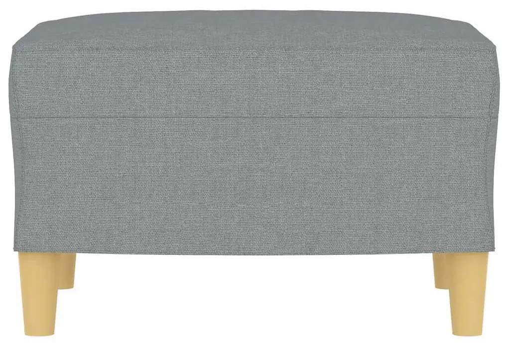 vidaXL Υποπόδιο Ανοιχτό Γκρι 60 x 50 x 41 εκ. Υφασμάτινο