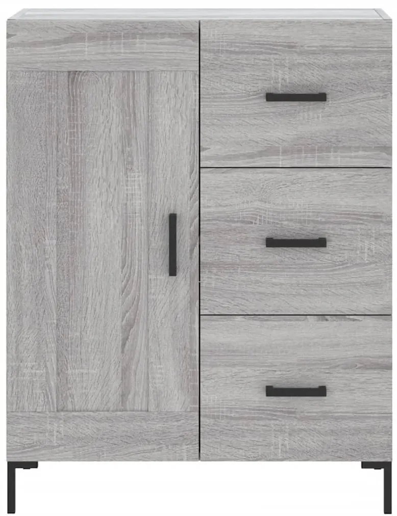 vidaXL Ντουλάπι Γκρι Sonoma 69,5 x 34 x 90 εκ. από Επεξεργασμένο Ξύλο