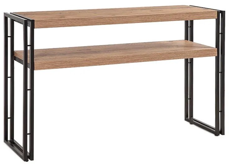 Κονσόλα Atlas Megapap μεταλλική - μελαμίνης χρώμα atlantic pine 140x35x80εκ. - GP052-0024,1