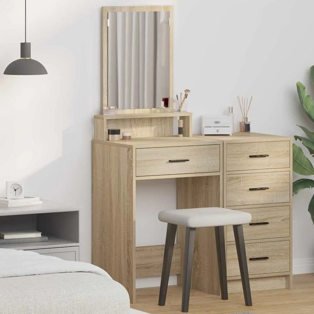 vidaXL Κομμό Υπνοδωματίου με συρτάρι Δρύς Sonoma 50 x 41 x 140 εκ.