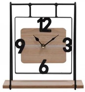 ΕΠΙΤΡΑΠΕΖΙΟ ΡΟΛΟΙ Fylliana ”Swing” NATURE ΞΥΛΟ-ΜΕΤΑΛΛΟ 23.5x8x25.5εκ 125-222-336