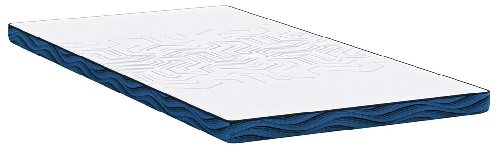 vidaXL Στρώματα Λευκό και Μπλε 90 x 200 cm