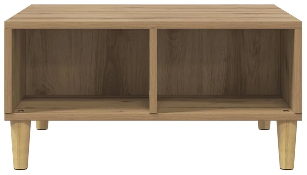 vidaXL Τραπεζάκι Σαλονιού Τεχνίτης Δρυς 60x60x30εκ. Επεξεργασμένο Ξύλο