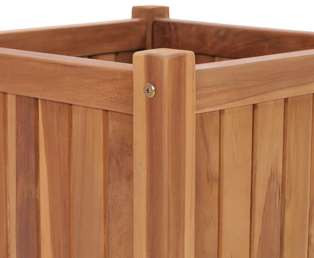 vidaXL Ζαρντινιέρα Υπερυψωμένη 40 x 40 x 40 εκ. από Μασίφ Ξύλο Teak