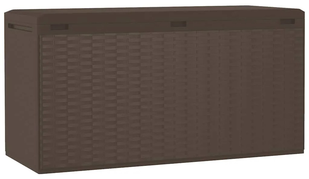 vidaXL Μπαούλο Αποθήκευσης Κήπου Καφέ 114 x 47 x 60 εκ.