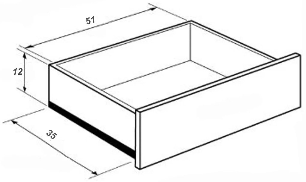 Ξύλινη Συρταριέρα REVEN Λευκή-Καφέ-Viola 60x28.3x102.5cm