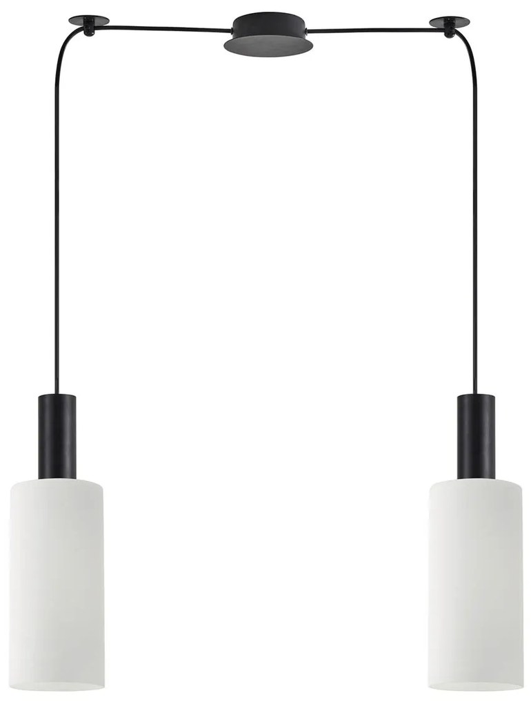 Φωτιστικό Οροφής Δίφωτο Homelighting 77-8564 Black/White