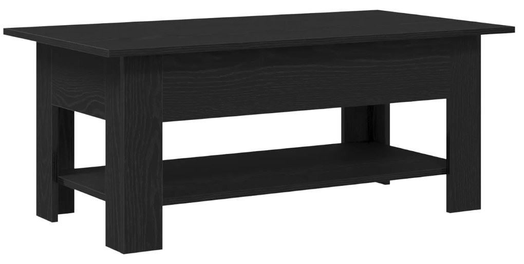 vidaXL Καφετιέρα Μαύρου Δρυς 102x55x42 εκ. Φτιαγμένη από ξύλο