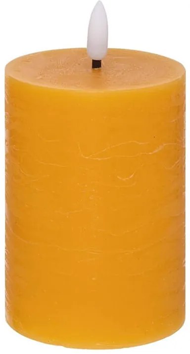 Διακοσμητικό Κερί LED Molia Atmosphera με διαστάσεις 7x7x12.5cm - Yellow