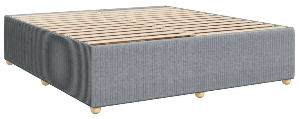 ΚΡΕΒΑΤΙ BOXSPRING ΜΕ ΣΤΡΩΜΑ ΑΝΟΙΧΤΟ ΓΚΡΙ 200X200 ΕΚ. ΥΦΑΣΜΑΤΙΝΟ 3287570