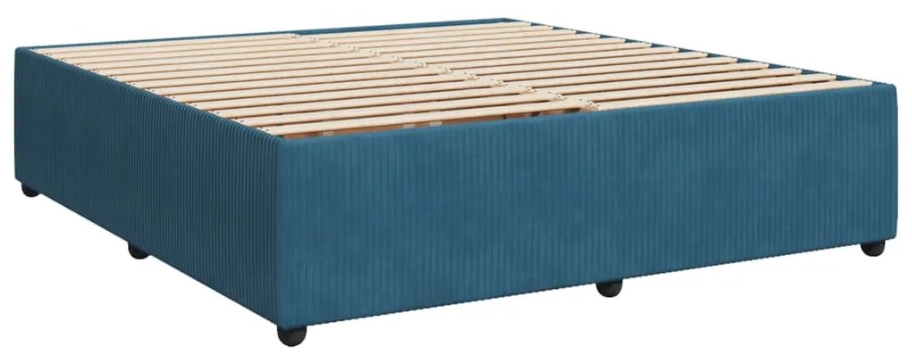 ΚΡΕΒΑΤΙ BOXSPRING ΜΕ ΣΤΡΩΜΑ ΣΚΟΥΡΟ ΜΠΛΕ 200X200 ΕΚ. ΒΕΛΟΥΔΙΝΟ 3292446