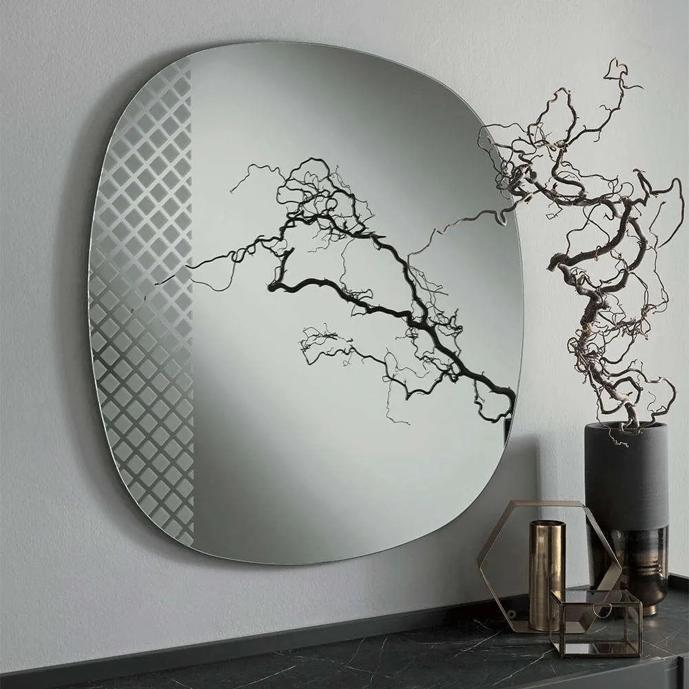 Καθρέπτης Mantra 96x96cm Smoke Capodarte Glass