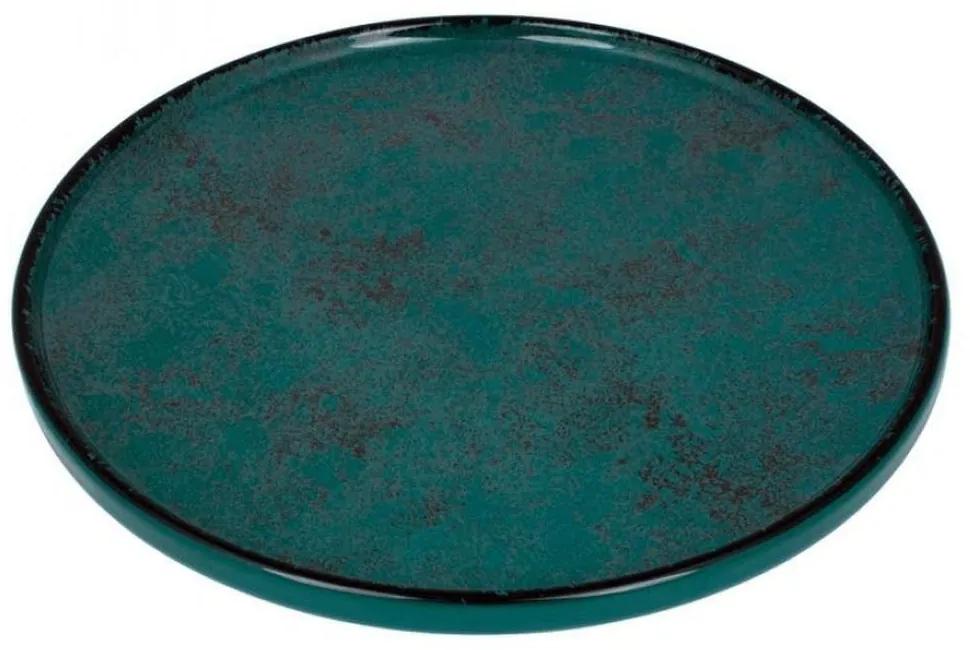 Πιάτο Ρηχό Vertical PR182749926 Φ26cm Turquoise Oriana Ferelli® Πορσελάνη