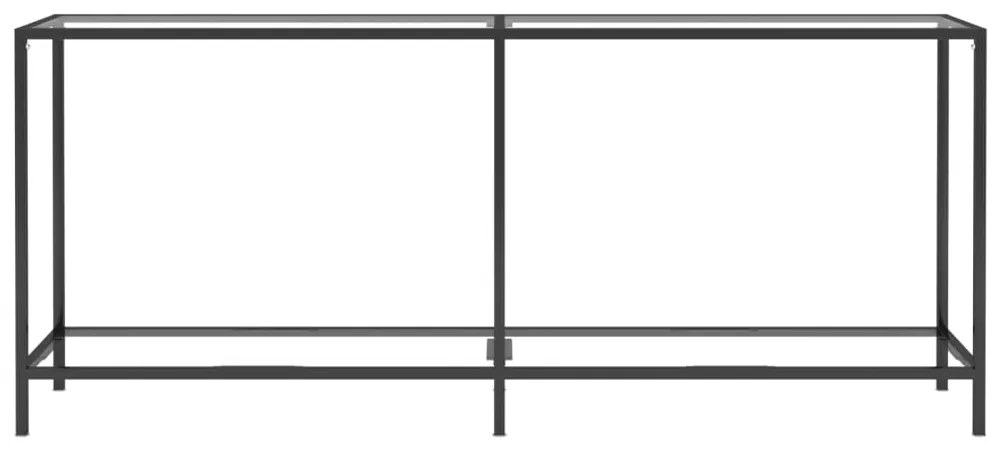 vidaXL Τραπέζι Κονσόλα Διαφανές 180 x 35 x 75,5 εκ. από Ψημένο Γυαλί