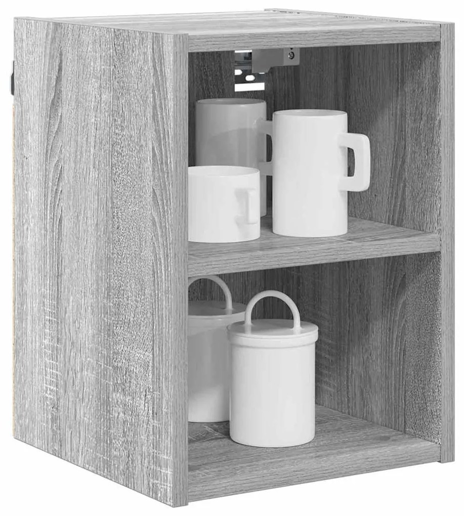 vidaXL Κρεμαστό ντουλάπι Γκρίζο Σονομα 30 x 29,5 x 40 εκ.