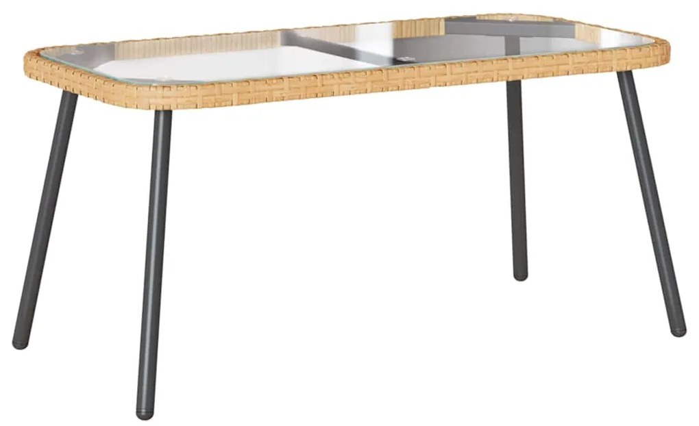 vidaXL Σετ Καναπέ Κήπου με μαξιλάρι 4 pcs Φυσικό συνθετικό ρατάν