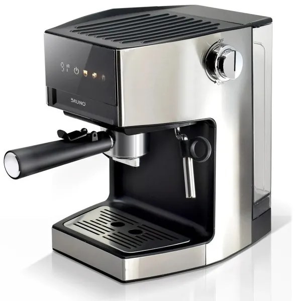 Ψηφιακή Καφετιέρα Espresso Cappuccino 3:1 950W Μαύρο-Ασημί 19bar Bruno BRN-0224 Data &amp; Media BRN-0224