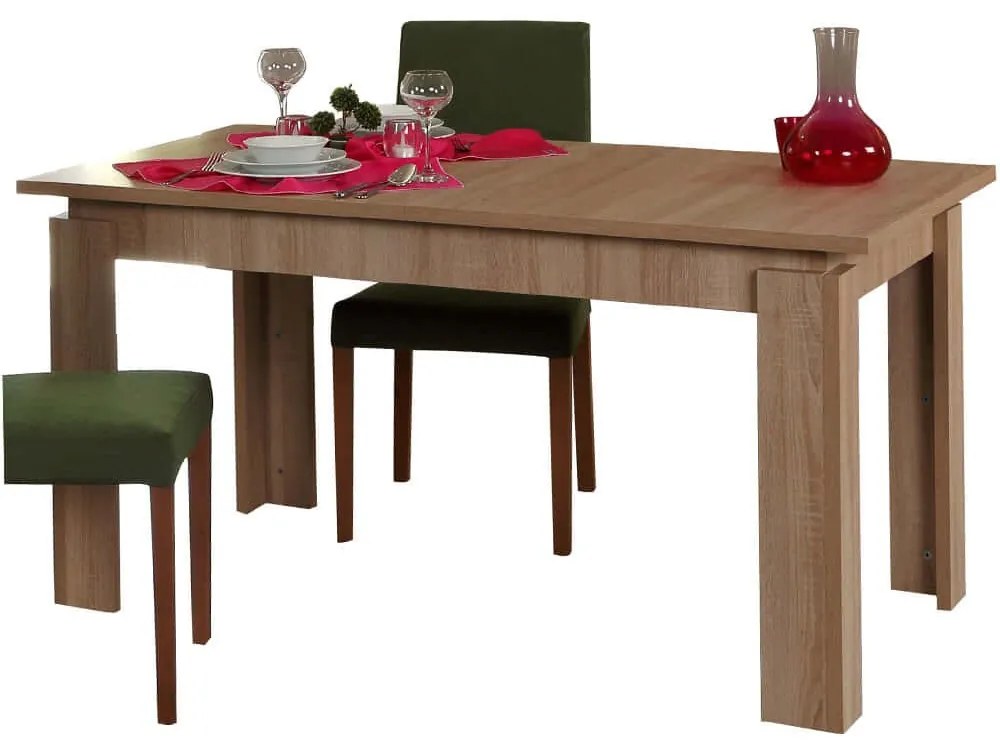 Τραπέζι Επεκτεινόμενο Huqqa 801CMY2914 78/170x80x150cm Light Oak Μοριοσανίδα, Μελαμίνη