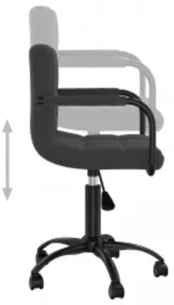 vidaXL Καρέκλες Τραπεζαρίας Περιστρεφόμενες 6 τεμ. Μαύρες Βελούδινες