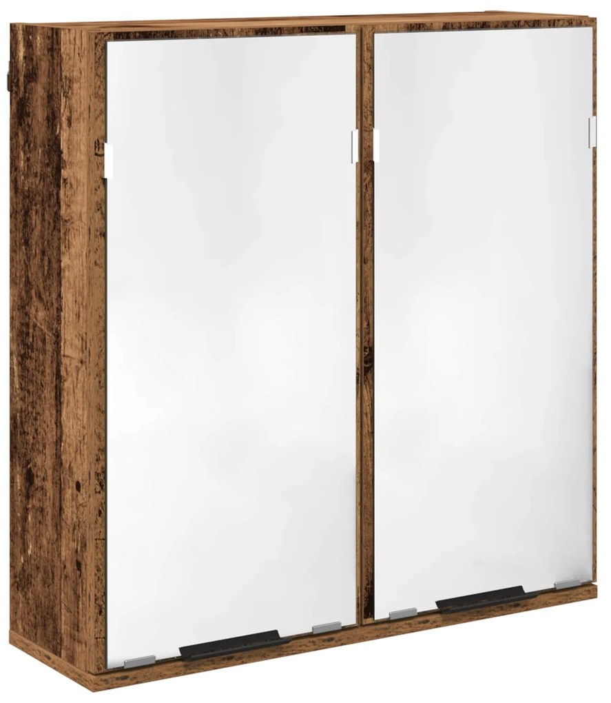 vidaXL Σετ Επίπλων Μπάνιου 3 pcs Παλιό ξύλο Επεξεργασμένο ξύλο