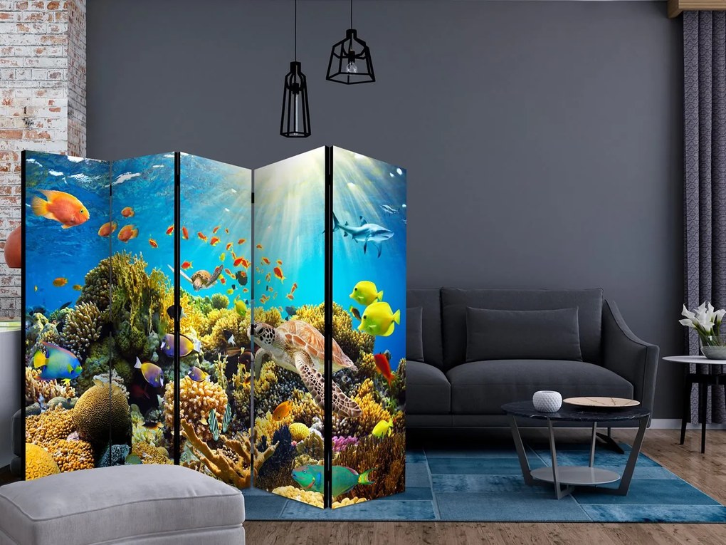 Διαχωριστικό με 5 τμήματα - Underwater Land II [Room Dividers] 225x172