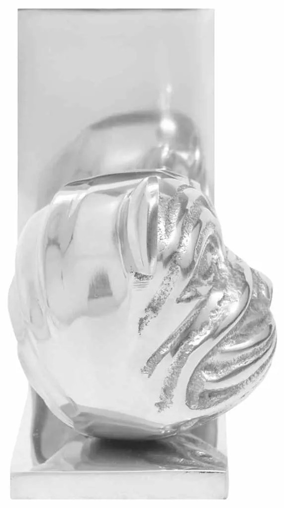 vidaXL Βιβλιοστάτες 2 pcs Ασημί 8 x 12 x 16.5 εκ. Αλουμίνιο