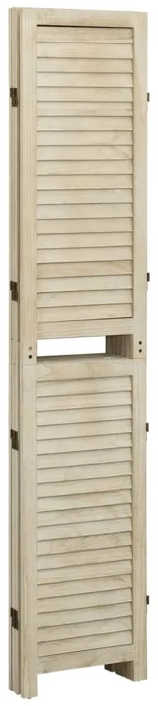 vidaXL Διαχωριστικό Χώρου με 4 Πάνελ 140x165 εκ. Μασίφ Ξύλο Παυλώνιας
