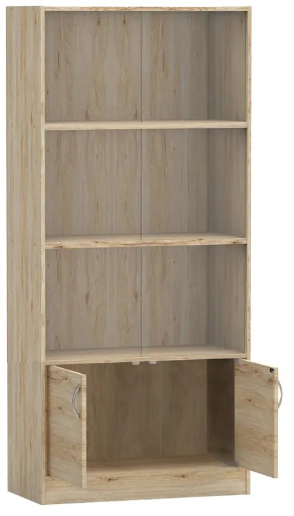 ΒΙΒΛΙΟΘΗΚΗ BURCY PAKOWORLD OAK 80X40X177ΕΚ