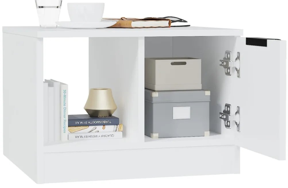 vidaXL Τραπεζάκι Σαλονιού Λευκό 50x50x36 εκ. από Επεξεργασμένο Ξύλο