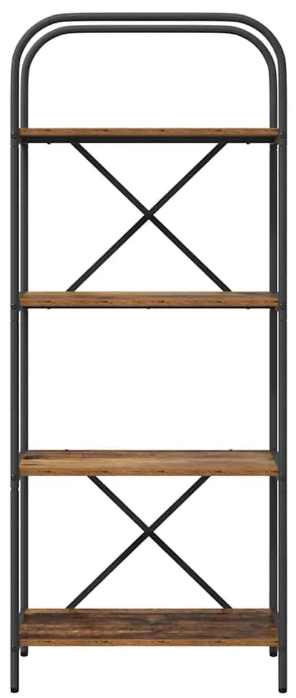 vidaXL Ράφι Βιβλίων Παλιό ξύλο 60 x 30 x 146 εκ Επεξεργασμένο ξύλο