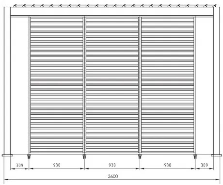 Πάνελ Περίφραξης Ocean Μεταλλικό Καφέ 30,9x6x232,45 εκ. - Καφέ