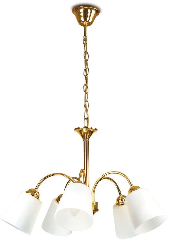 Φωτιστικό Οροφής I-1162/5 Oro Gold Fan Europe Metal, Glass