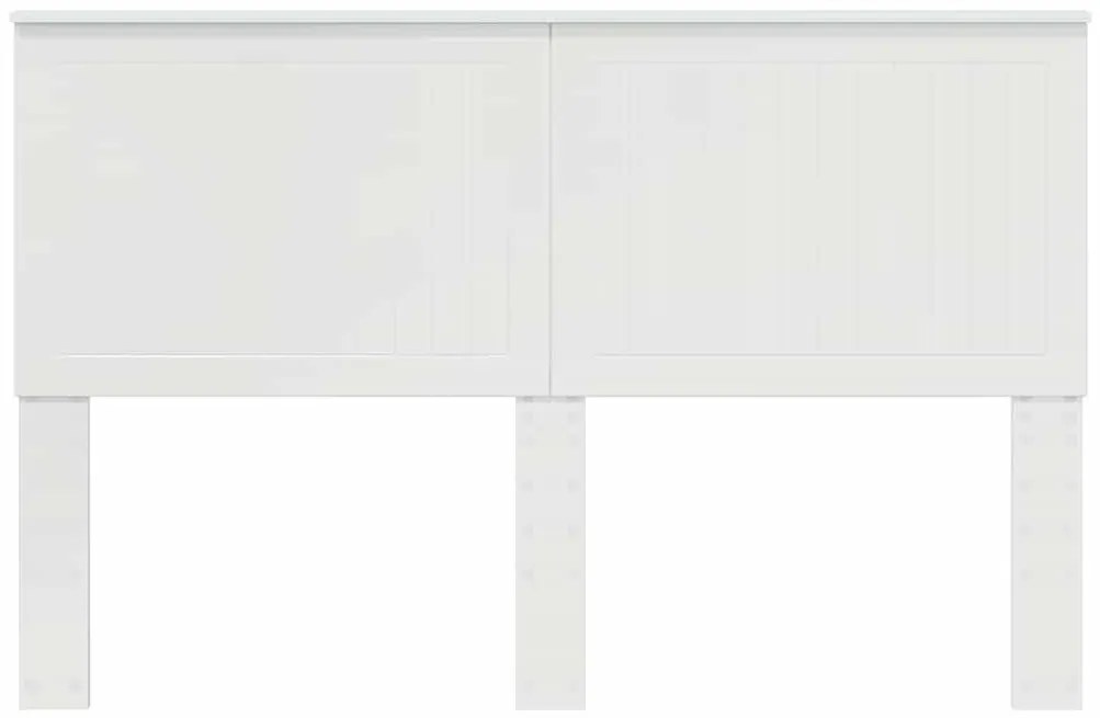 vidaXL Κεφαλάρι με κεφαλάρι Λαμπερό Λευκό 150 cm Επεξεργασμένο ξύλο