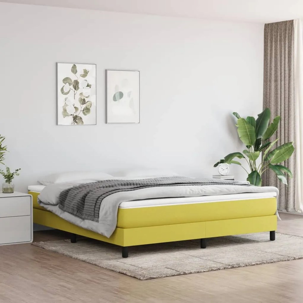 vidaXL Στρώμα με Pocket Springs Πράσινο 180x200x20 εκ. Υφασμάτινο