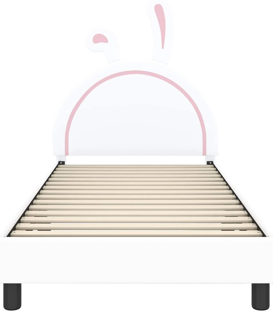 vidaXL Κρεβάτι Παιδικής Κρεβατοκάμαρας με Κεφαλάκι Λευκό 80 x 200 cm