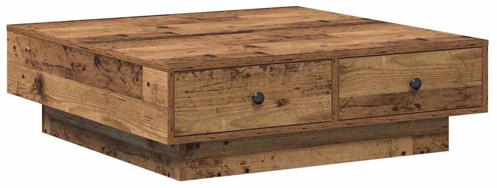 vidaXL Τραπεζάκι σαλονιού Παλαιό ξύλο 90 x 90 x 28 cm