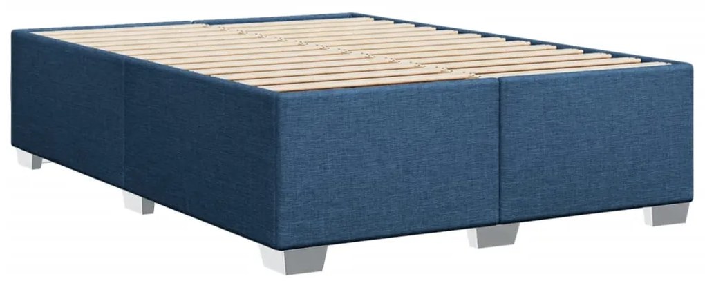 ΚΡΕΒΑΤΙ BOXSPRING ΜΕ ΣΤΡΩΜΑ ΜΠΛΕ 160X200 ΕΚ. ΥΦΑΣΜΑΤΙΝΟ 3288238