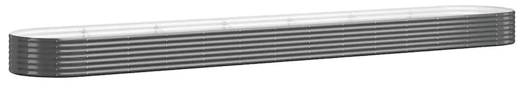 vidaXL Ζαρντινιέρα Ανθρακί 544x100x36εκ Ατσάλι με Ηλεκτρ. Βαφή Πούδρας