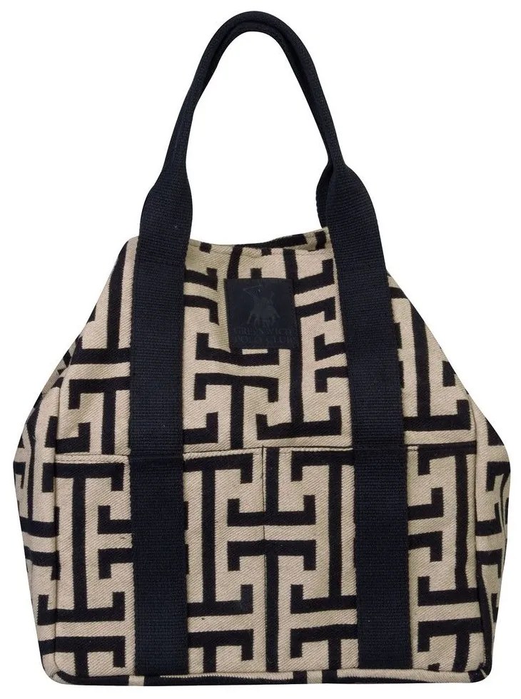 Τσάντα Θαλάσσης 3840 35x40x38 Beige-Black Greenwich Polo Club