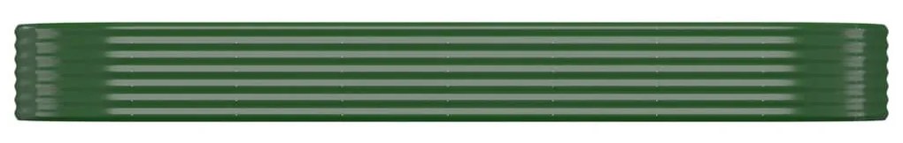 vidaXL Ζαρντινιέρα Πράσινο 322x100x36εκ. Γαλβανισμένος χάλυβας