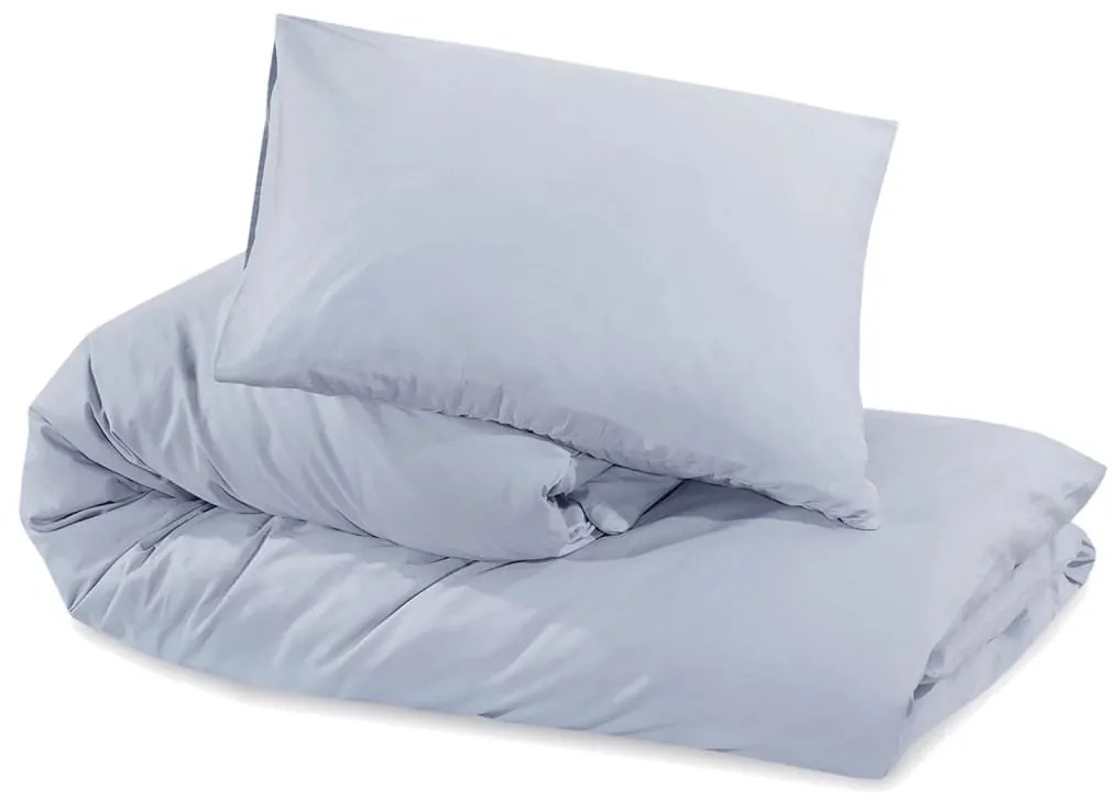 vidaXL Σετ Παπλωματοθήκη  Γκρι 155x220 cm Βαμβακερό