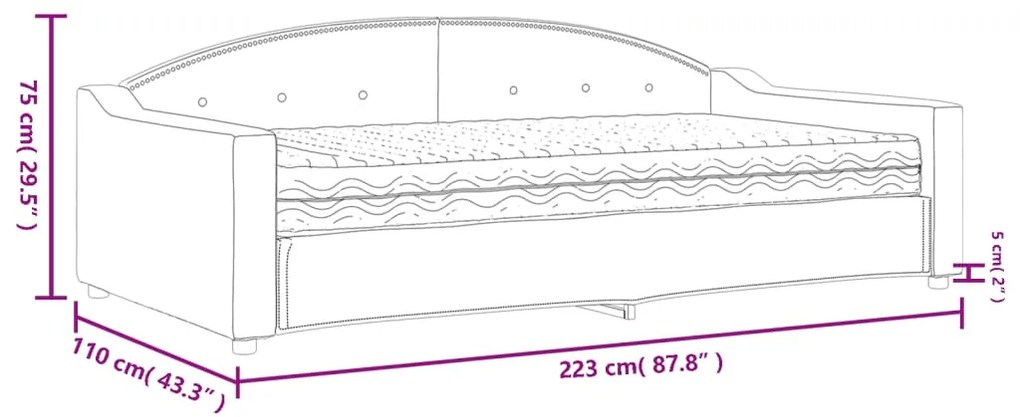 ΚΑΝΑΠΕΣ ΚΡΕΒΑΤΙ ΜΕ ΣΤΡΩΜΑ TAUPE 100 X 200 ΕΚ. ΥΦΑΣΜΑΤΙΝΟ 3197520