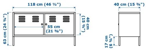 IKEA PS Μεταλλικό ντουλάπι 102.514.51