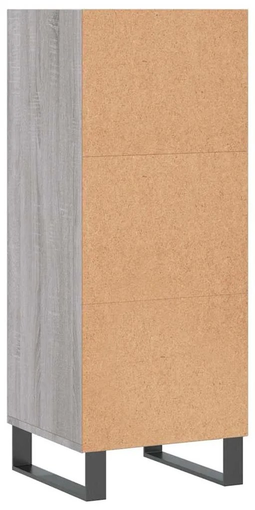vidaXL Ντουλάπι Γκρι sonoma 34,5x32,5x90εκ. από Επεξεργασμένο Ξύλο