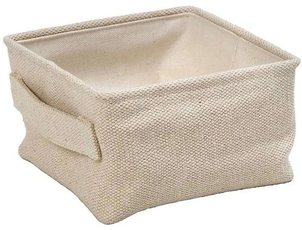 Καλάθι Αποθήκευσης AMN119 15x15x9cm Beige Espiel Cotton,Jute